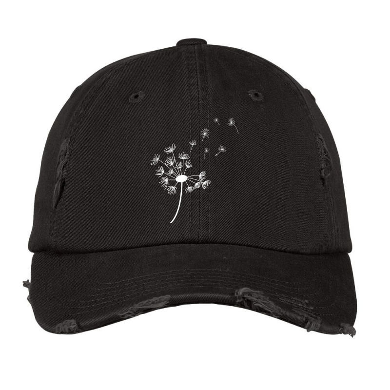 Dandelion Blowing Away In The Wind Into The Sky Art Vintage Cap by Hoang95 | Artistshot