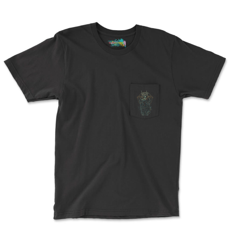 Lamb Of God Skull Dragon Pocket T-shirt | Artistshot