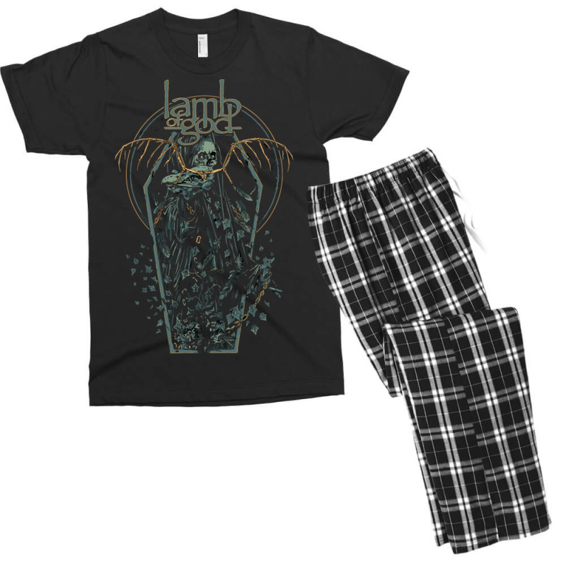 Lamb Of God Skull Dragon Men's T-shirt Pajama Set | Artistshot