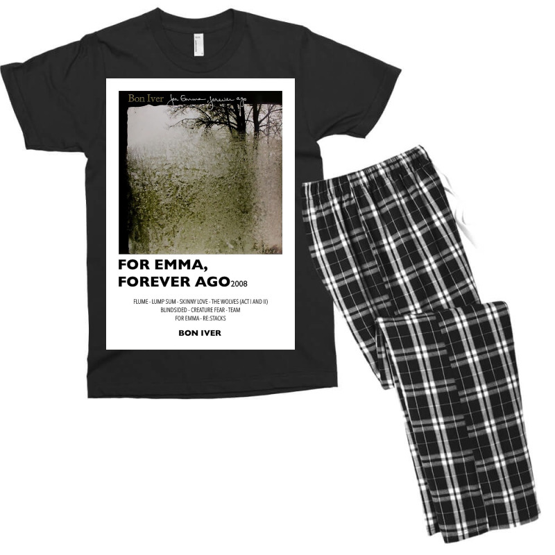 Bon Forever Ago Minimal Men's T-shirt Pajama Set by brianpresley51 | Artistshot