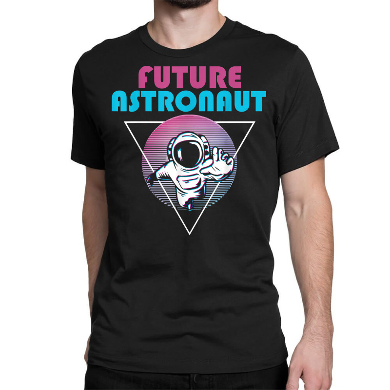 Outer Space Retro 80s Art Vaporwave Science Future Astronaut T Shirt Classic T-shirt by survisgn | Artistshot