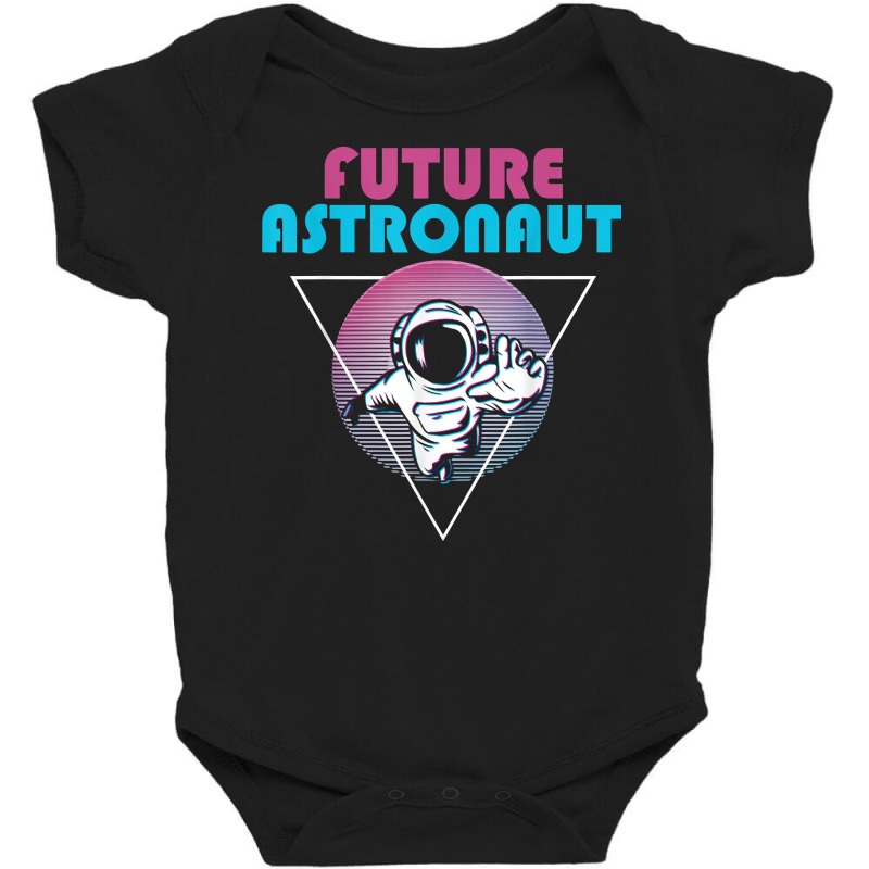 Outer Space Retro 80s Art Vaporwave Science Future Astronaut T Shirt Baby Bodysuit by survisgn | Artistshot