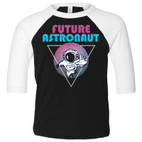 Outer Space Retro 80s Art Vaporwave Science Future Astronaut T Shirt Toddler 3/4 Sleeve Tee | Artistshot