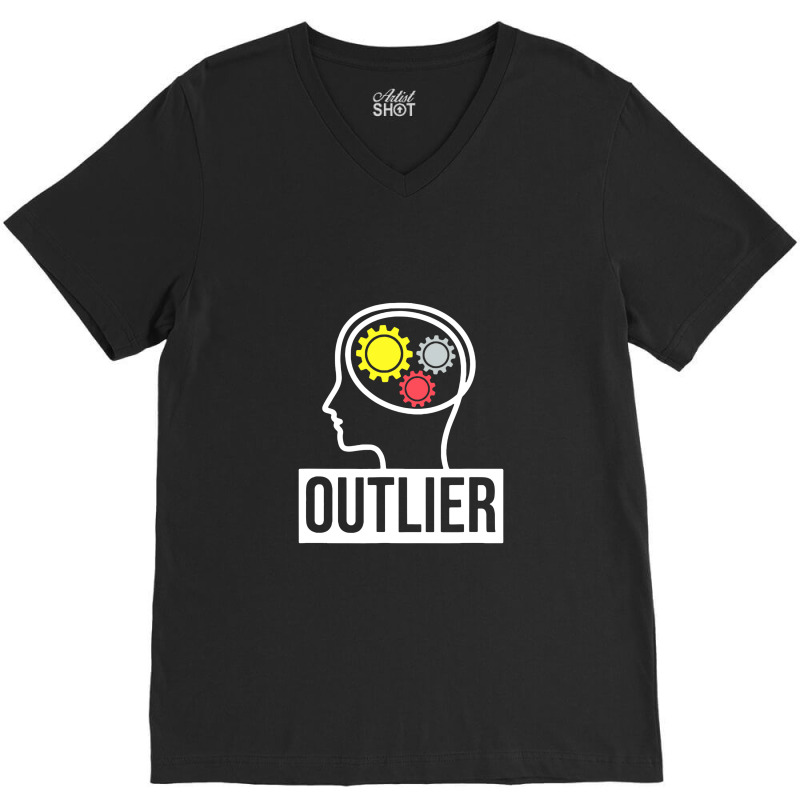 Data Science Data Nerd Analyst Outlier V-neck Tee | Artistshot