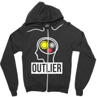 Data Science Data Nerd Analyst Outlier Zipper Hoodie | Artistshot