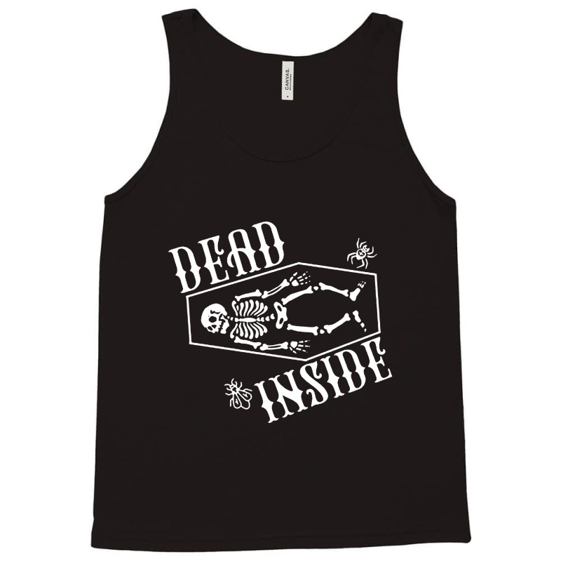 Dead Inside Skeleton Coffin Tank Top | Artistshot