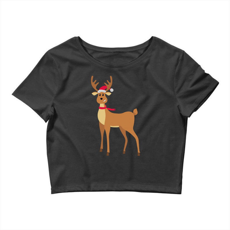 Christmas Reindeer Crop Top | Artistshot