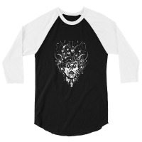 Demon Kopf 3/4 Sleeve Shirt | Artistshot