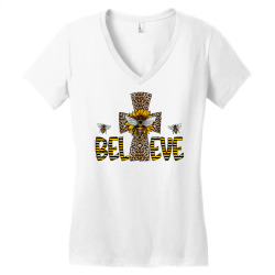believe cross bee Women's V-Neck T-Shirt | Artistshot