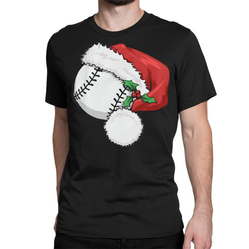 Christmas Baseball Santa Cap Classic T-shirt by Vishaka | Artistshot