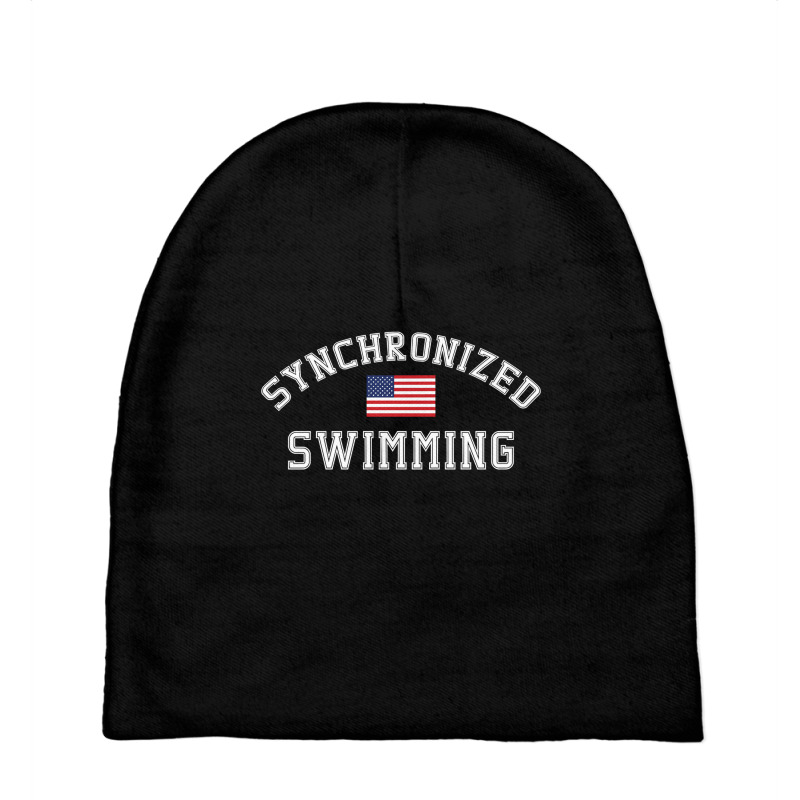 American Flag Synchronized Swimming Long Sleeve Shirt Long Sleeve T Sh Baby Beanies by bakien89 | Artistshot