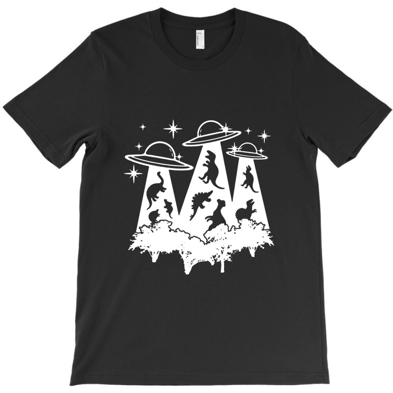 Dinosaur Alien Abduction Ufo T Rex T-shirt | Artistshot