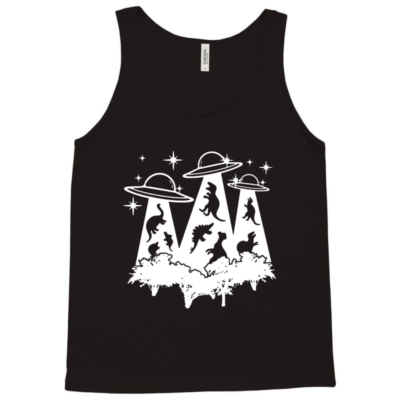 Dinosaur Alien Abduction Ufo T Rex Tank Top | Artistshot