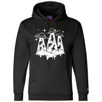 Dinosaur Alien Abduction Ufo T Rex Champion Hoodie | Artistshot