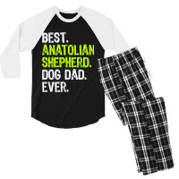 Anatolian Shepherd Dog Dad Fathers Day Dog Lovers T Shirt Men's 3/4 Sleeve Pajama Set | Artistshot