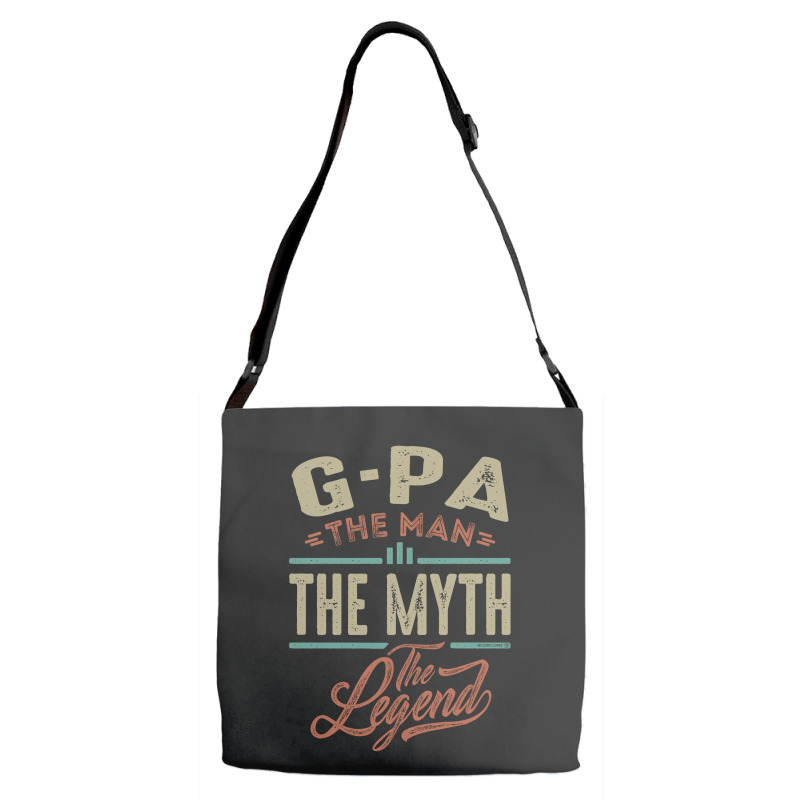 G Pa The Myth The Legend Adjustable Strap Totes | Artistshot