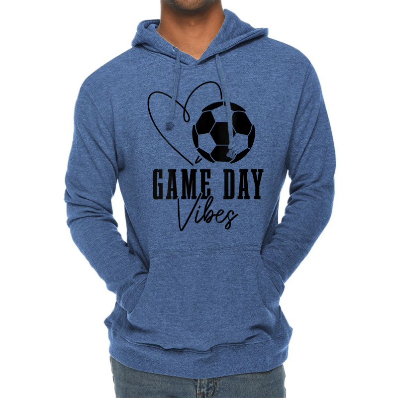 Womens Soccer Player Game Day Vibes Coach Sports Women Girls Soccer V Lightweight Hoodie | Artistshot