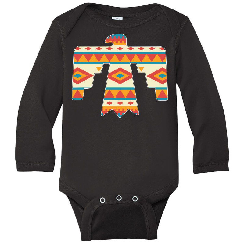 Native American Thunderbird T  Shirt Thunderbird Pattern   2 T  Shirt Long Sleeve Baby Bodysuit | Artistshot