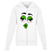 The Face Peanuts Youth Zipper Hoodie | Artistshot