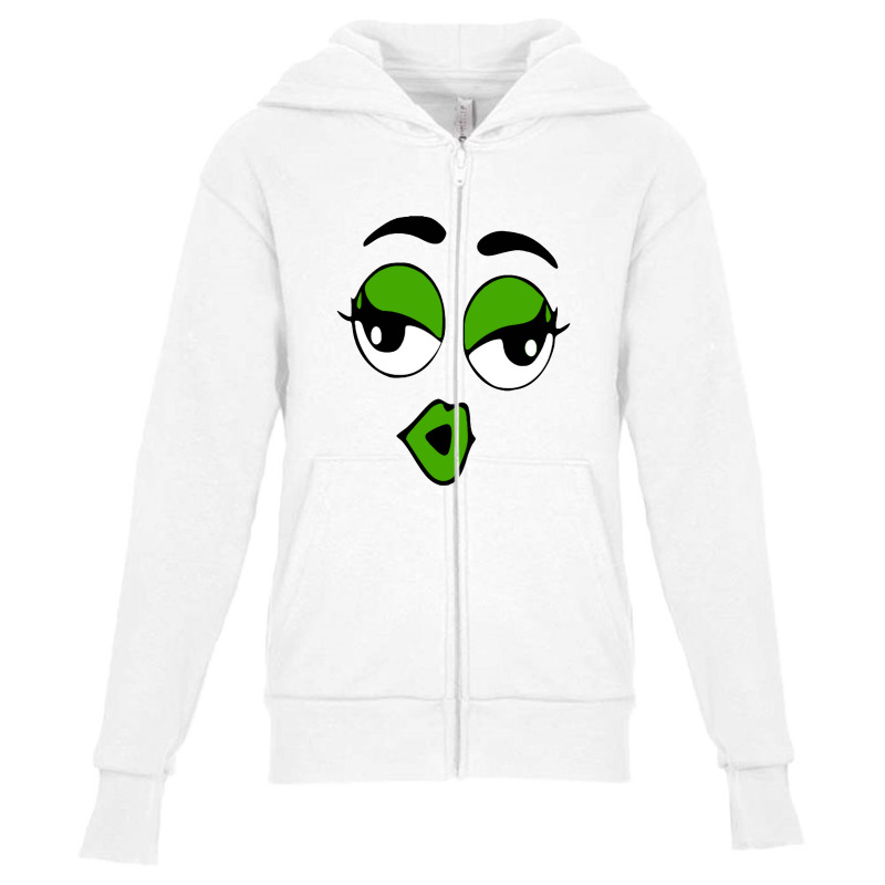 The Face Peanuts Youth Zipper Hoodie | Artistshot