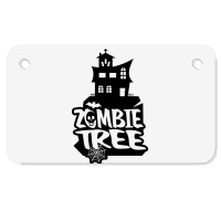 Zombie Party Motorcycle License Plate | Artistshot