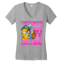 Firefighter T  Shirt Firefighter Wife Material   Fire Department Firem Women's V-neck T-shirt | Artistshot