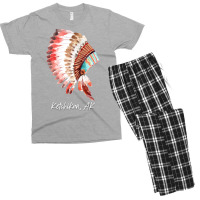 Native Indian Tribal Headdress Art T  Shirt Ketchikan Alaska Watercolo Men's T-shirt Pajama Set | Artistshot