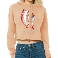 Native Indian Tribal Headdress Art T  Shirt Palmer Alaska Watercolor N Cropped Hoodie | Artistshot