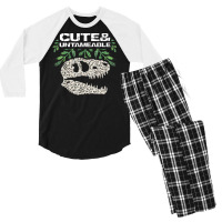 Dinosaurs T  Shirt T  Rex Tyrannosaurus Allosaurus Gift T  Shirt Men's 3/4 Sleeve Pajama Set | Artistshot