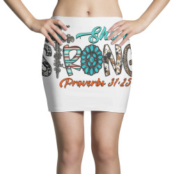she is strong proverbs 31  25 Mini Skirts | Artistshot