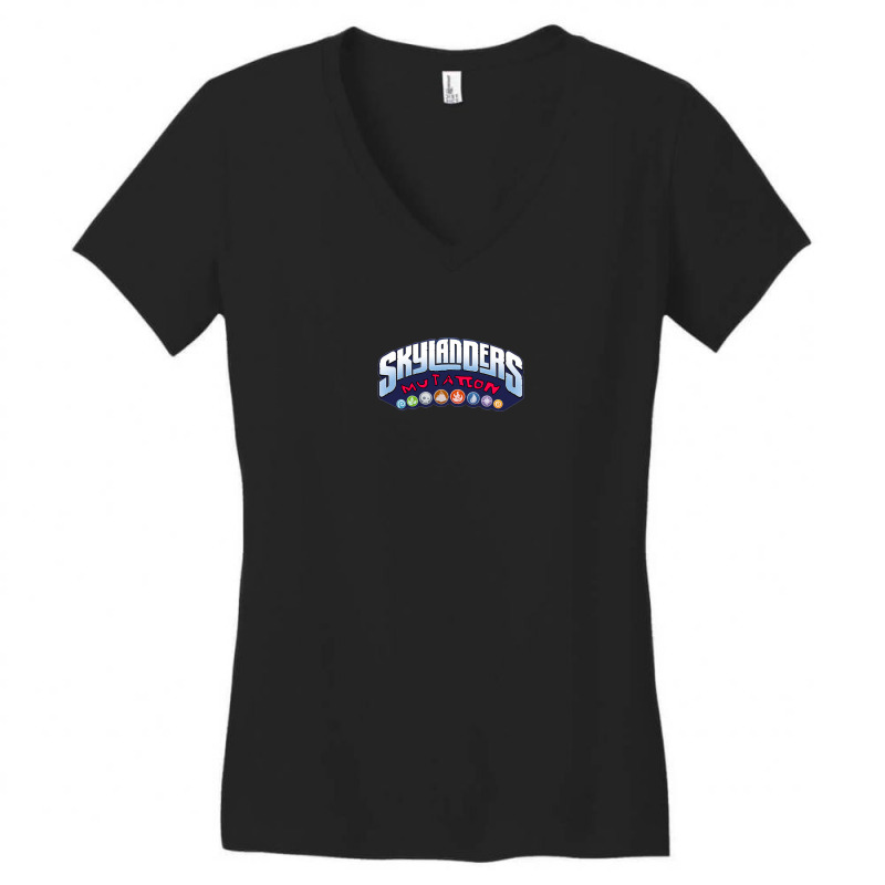 Retro Skylanders Mutation Women's V-Neck T-Shirt by Alfadi | Artistshot