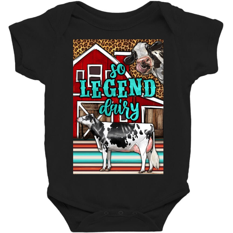 Western So Legend Dairy Holstein Cow Baby Bodysuit | Artistshot