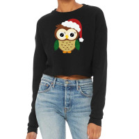 Adorable Christmas Owl Cropped Sweater | Artistshot