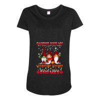 Hanging With My Literature Teacher Gnomes Ugly Xmas Matching T Shirt Maternity Scoop Neck T-shirt | Artistshot