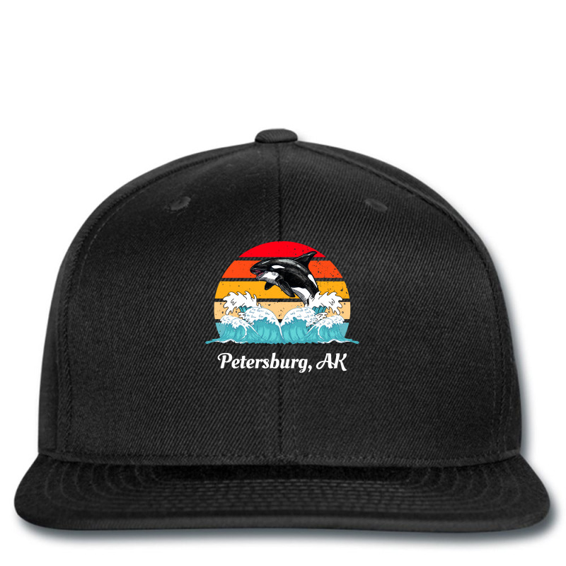 Petersburg T  Shirt Petersburg Alaska Distressed Orca Killer Whale Wav Printed hat by baroncrona555 | Artistshot