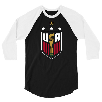 Interesting Spin On Us Soccer 3/4 Sleeve Shirt Designed By Excalibur101