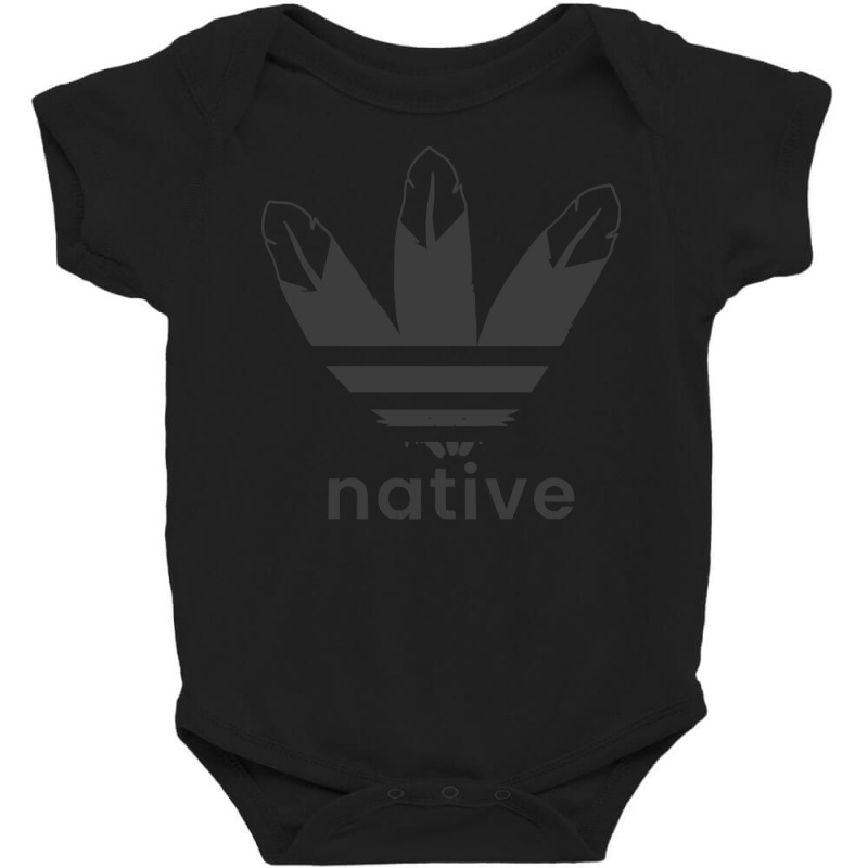 Native American Design T  Shirt Native American 3 Feather Design Black Baby Bodysuit by sliceshit | Artistshot