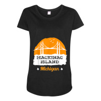 Mackinac Island Michigan Bridge T Shirt Maternity Scoop Neck T-shirt | Artistshot