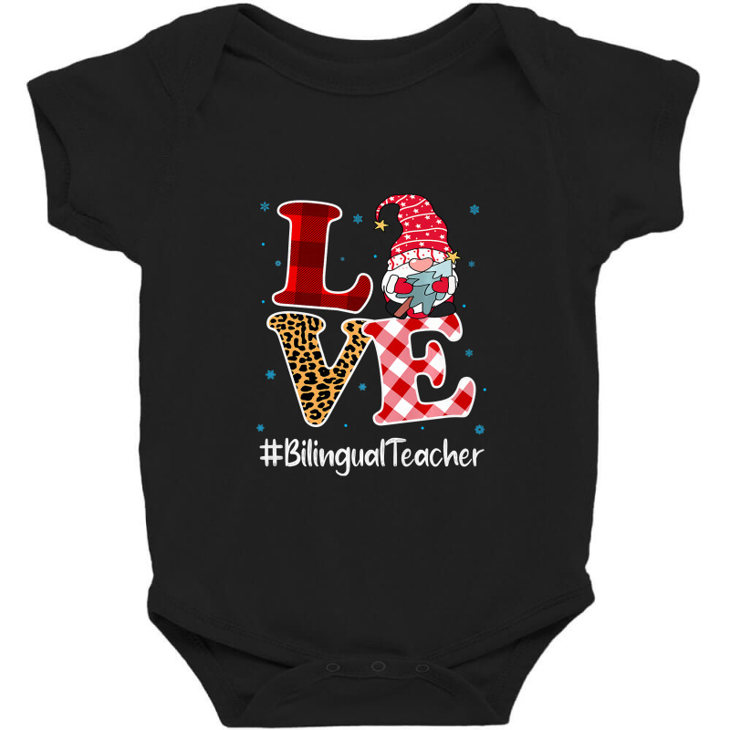 Love Bilingual Teacher Gnome Christmas Matching Pajamas Xmas Premium T Baby Bodysuit by Michael_Wineinger | Artistshot