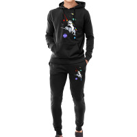 Unicorn Riding Narwhal In Space Hoodie & Jogger Set | Artistshot