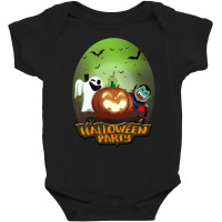 Halloween Party Funny Gang, Drakola, Jack O Lentern And Boo. Baby Bodysuit | Artistshot