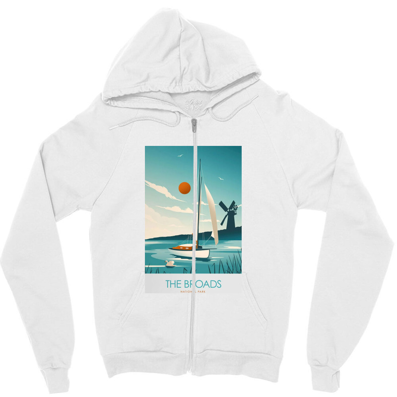 The Broads National Park Zipper Hoodie by Jamesoney | Artistshot