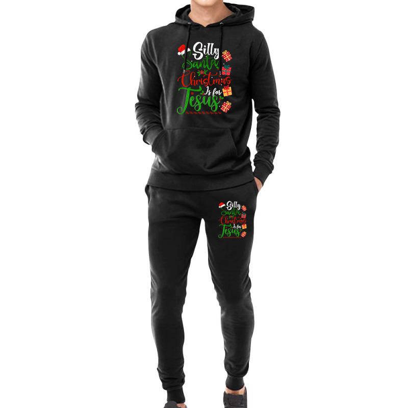 Silly Santa Christmas Is For Jesus Christian Xmas Costume T Shirt Hoodie & Jogger set by Saiful_Siddique | Artistshot