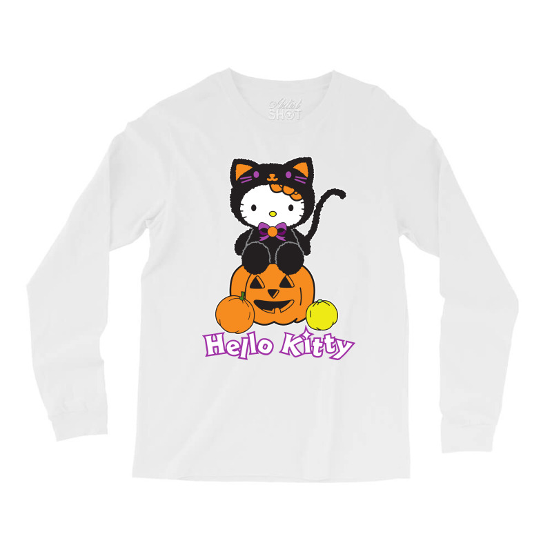 Funny Kitty Halloween Long Sleeve Shirts | Artistshot