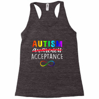 Autism   Red Instead   Acceptance Not Awareness T Shirt Racerback Tank | Artistshot