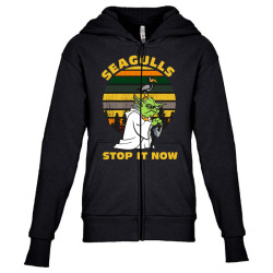 seagulls stop it now vintage shirt Youth Zipper Hoodie | Artistshot
