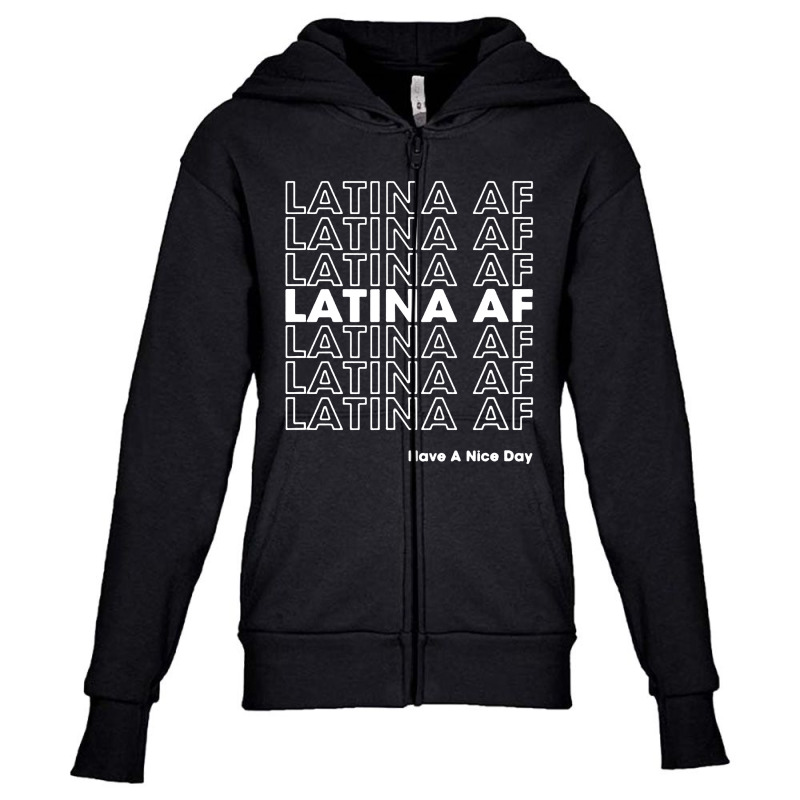 Latina Pride Youth Zipper Hoodie by Mom tees | Artistshot