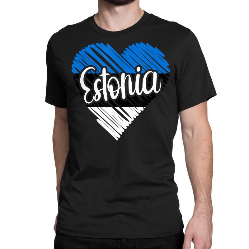 Estonia For Men Estonian Heart Flag For Women Estonia T Shirt Classic T-shirt | Artistshot