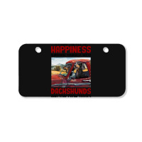 Dachshund Dog I Found Key To Happiness Surround Yourself With Dachshun Bicycle License Plate | Artistshot