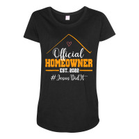 Funny Official Homeowner Proud New Housewarming Party 2022 T Shirt Maternity Scoop Neck T-shirt | Artistshot